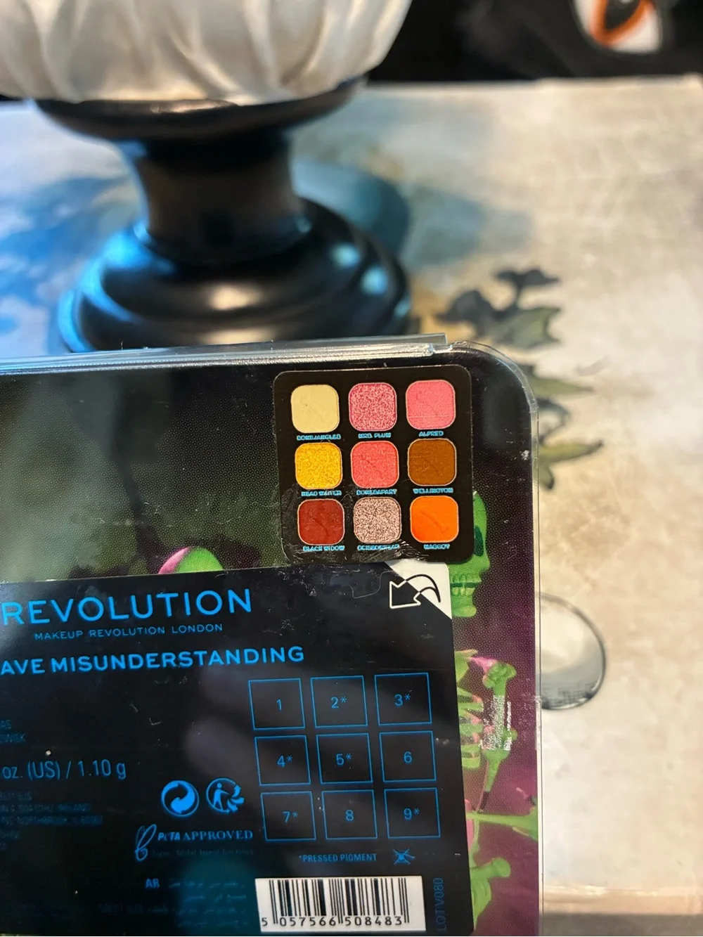 Corpse Bride Skeleton Trio Makeup Palette Tim Burton Collectors Addition NWT